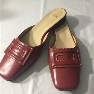BRAND NEW!! Coach Slide W/Buckle Size 9 Red